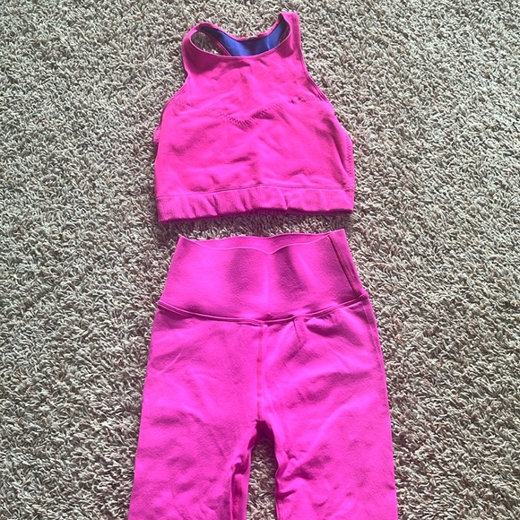 Fabletics Pants - Pink Fabletics workout set